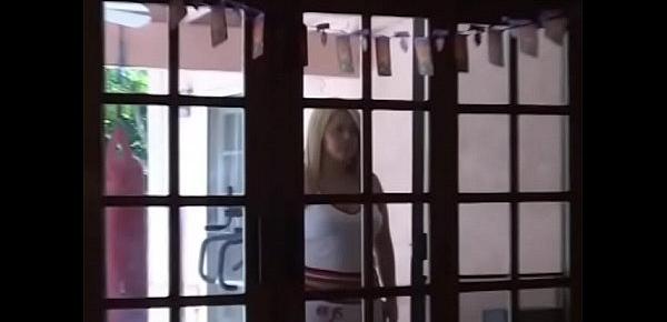  Busty blond Vanessa Lee gets hits by car and fucked in strangers house